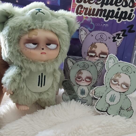 Sleepless Grumpipi Series Keychin Charms Bag Key Ring Keychin Charms Bag - Picture 3 of 14